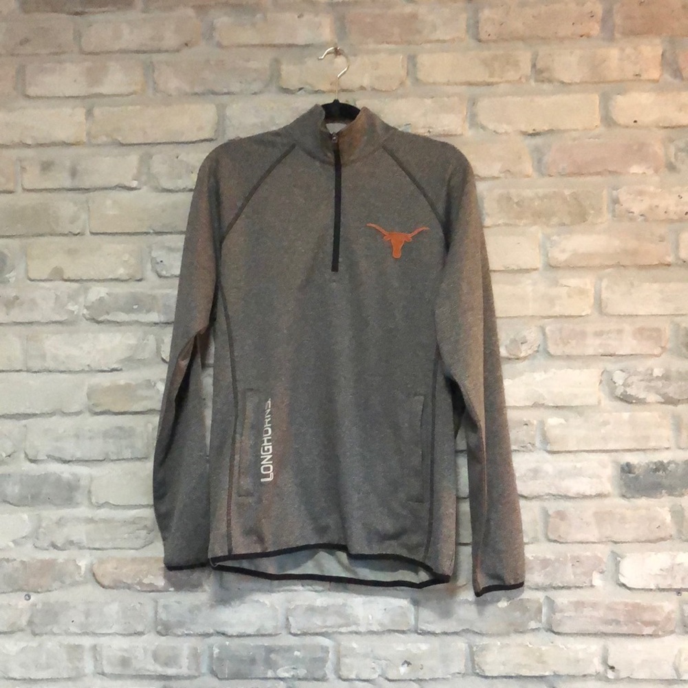 Texas Longhorns Authentic Apparel light zip sweatshirt